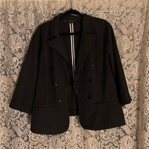 Maurices Casual Black Pinstripe Women's Blazer